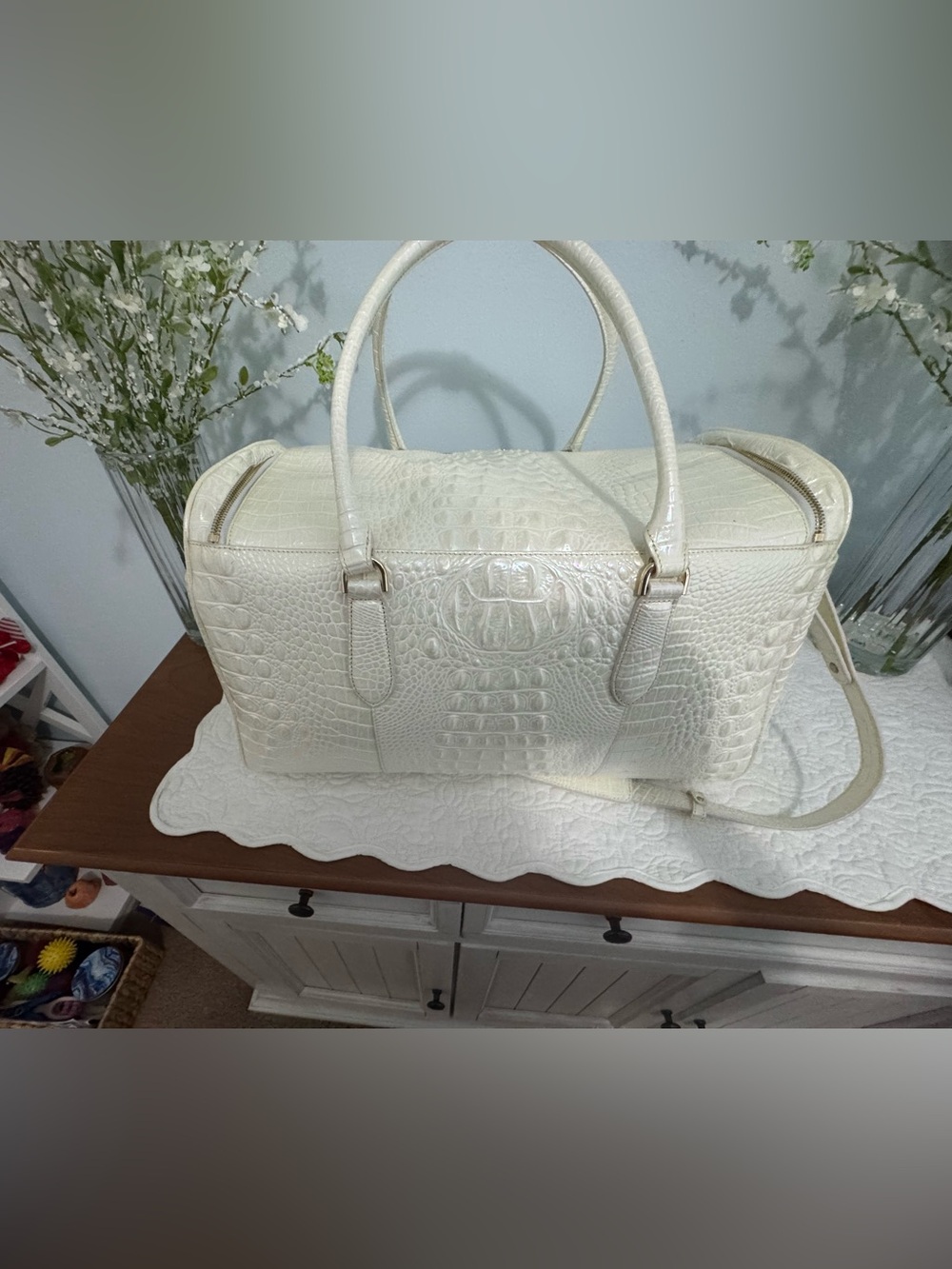 Brahmin Talulla Travel bag Milk Color (Tia tote now listed separately) - Picture 2 of 11